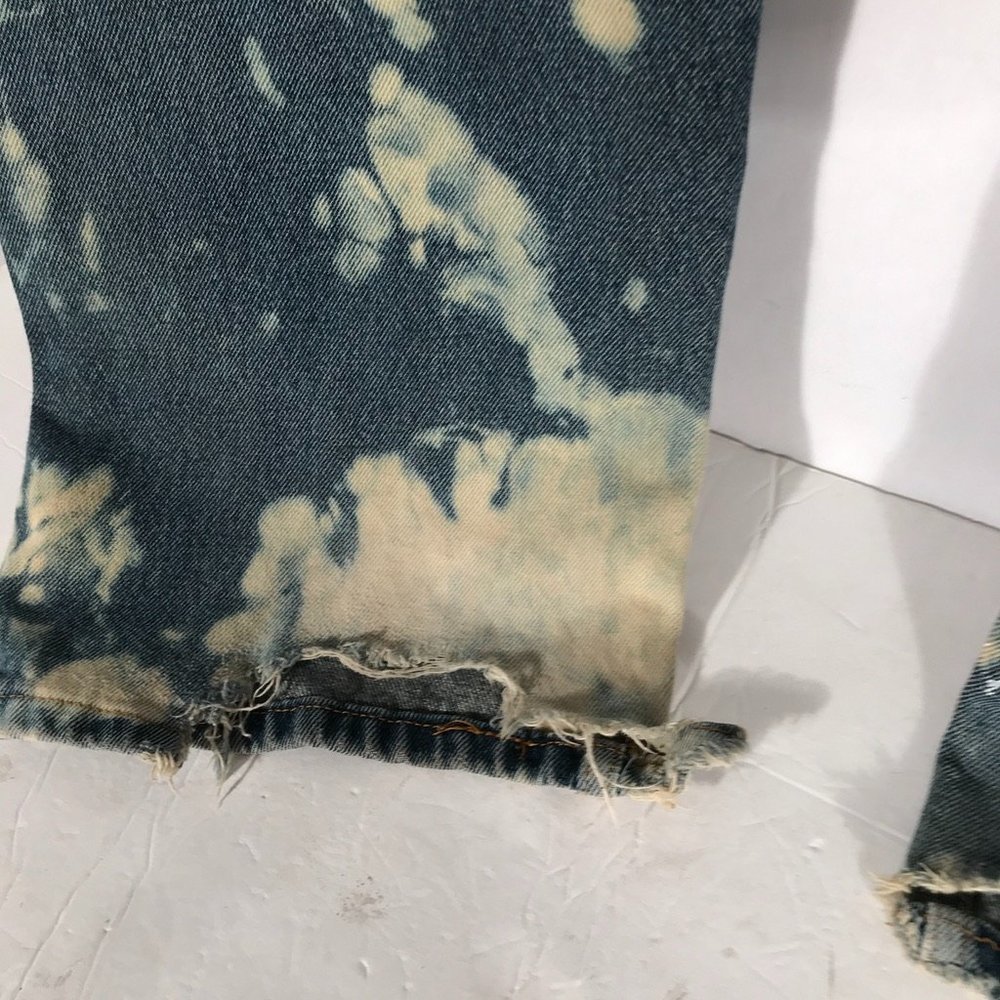 Stranger Things Hand Painted Jeans Tie Dyed 34x34 - Picture 15 of 15